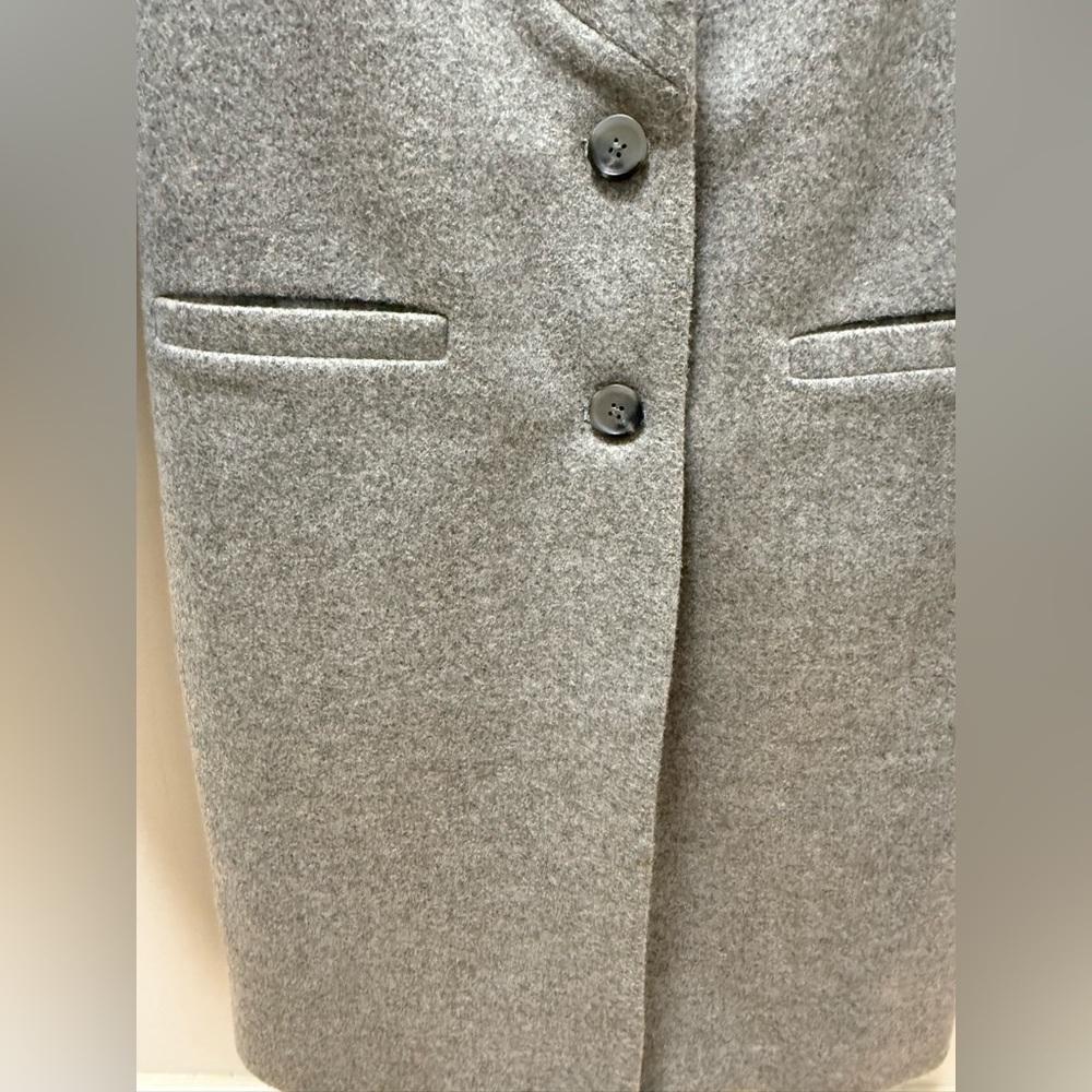 Gray Long Coat Fully Lined Size Light Weight Spri… - image 4